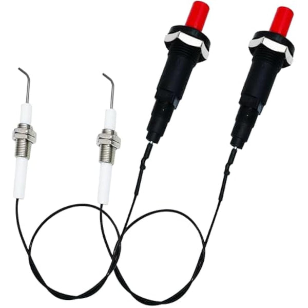 MENSI 11.8” Long Propane Push Button Piezo Igniter Kit Gas Grill/Range/Heater/Stove Spaker Generator Ignition Set 2Pcs/Lot