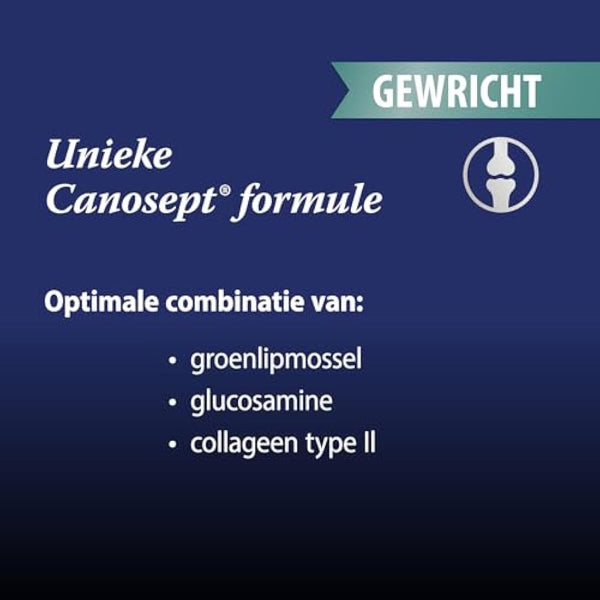Canosept dog joint tablets - Joint Care for dogs - Unique formula: With green lipped mussel for dogs, glucosamine, omega 3 for dogs - hip and joint care for dogs - Excellent acceptance - 80 tablets