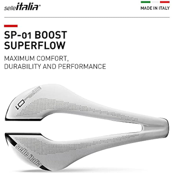 Selle Italia SP01 BOOST Saddle 146x250mm (L3) Superflow White -