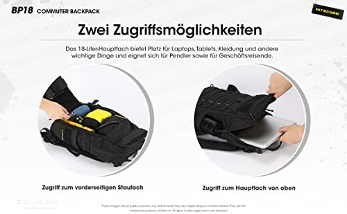 Nitecore BP18, Black, 18 Grande Longueur