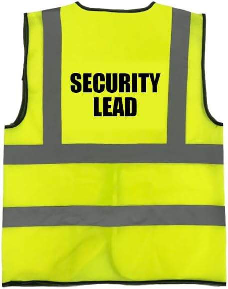 V Safety Standard Hi-Vis Vest - Security Lead Large