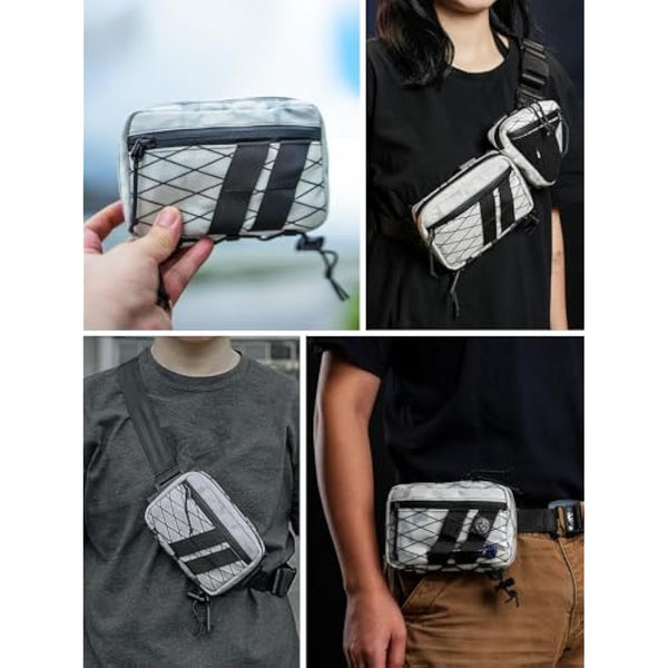 TACTICAL GEEK EDC Compact Waist Pocket Pouch, Multi-Purpose Molle EDC Pouch Gadget Organizer