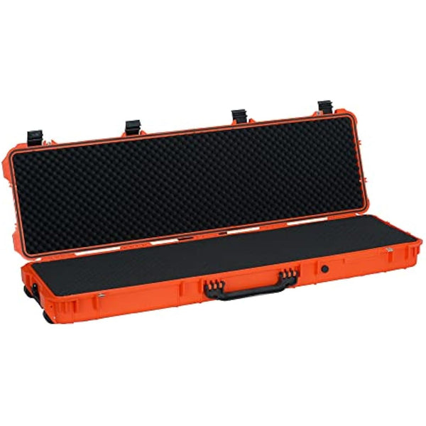 MEIJIA Portable Rolling Waterproof All Weather Hard Rifle Case with Wheels,Customizable Fit Foam Included