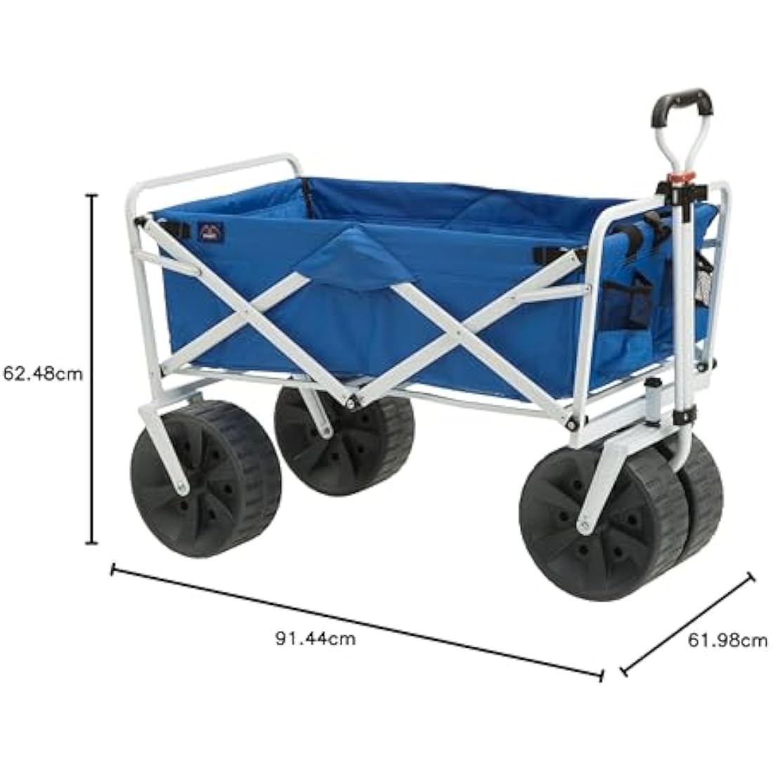 MacSports WTCB-100 Mac Sports-Beach Wagon, Steel, Blue/White with Logo