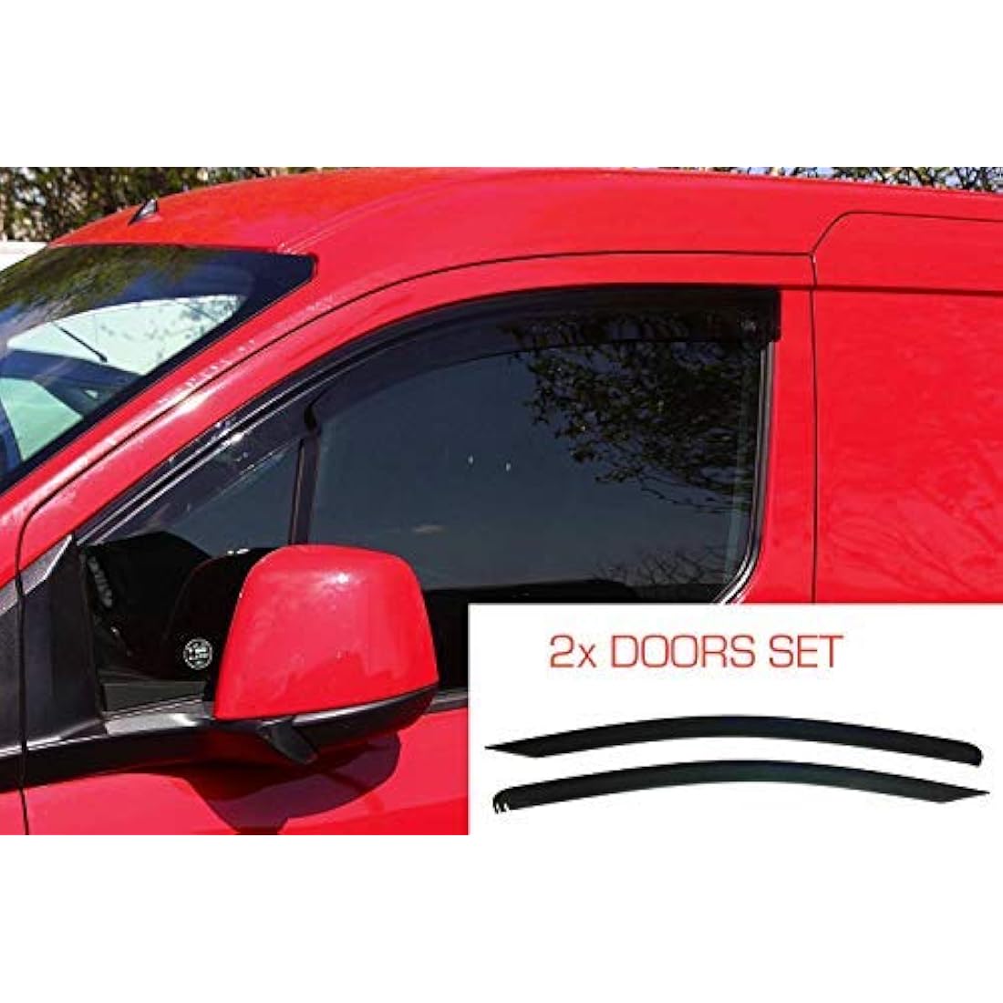 AC WOW 2x Wind Deflectors for FORD Transit Connect 2013 2014 2015 2016 2017 2018 2019 2020