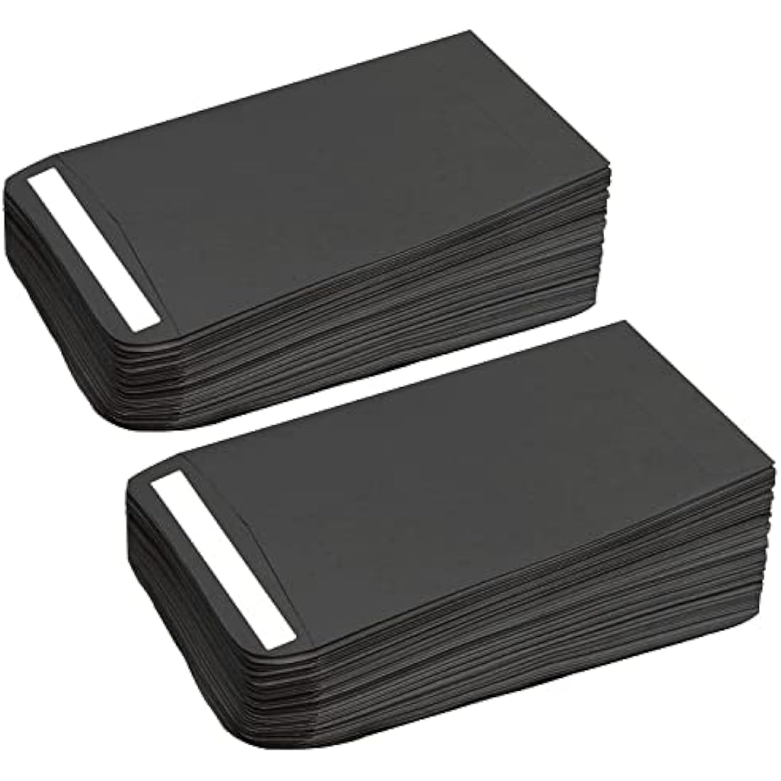 100Pcs Small Black Envelopes - Self-Adhesive Seed Packets, Kraft Paper Coin Envelopes for Wages, Coins, Beads or Stamps (10x6cm/3.9x2.4inch)