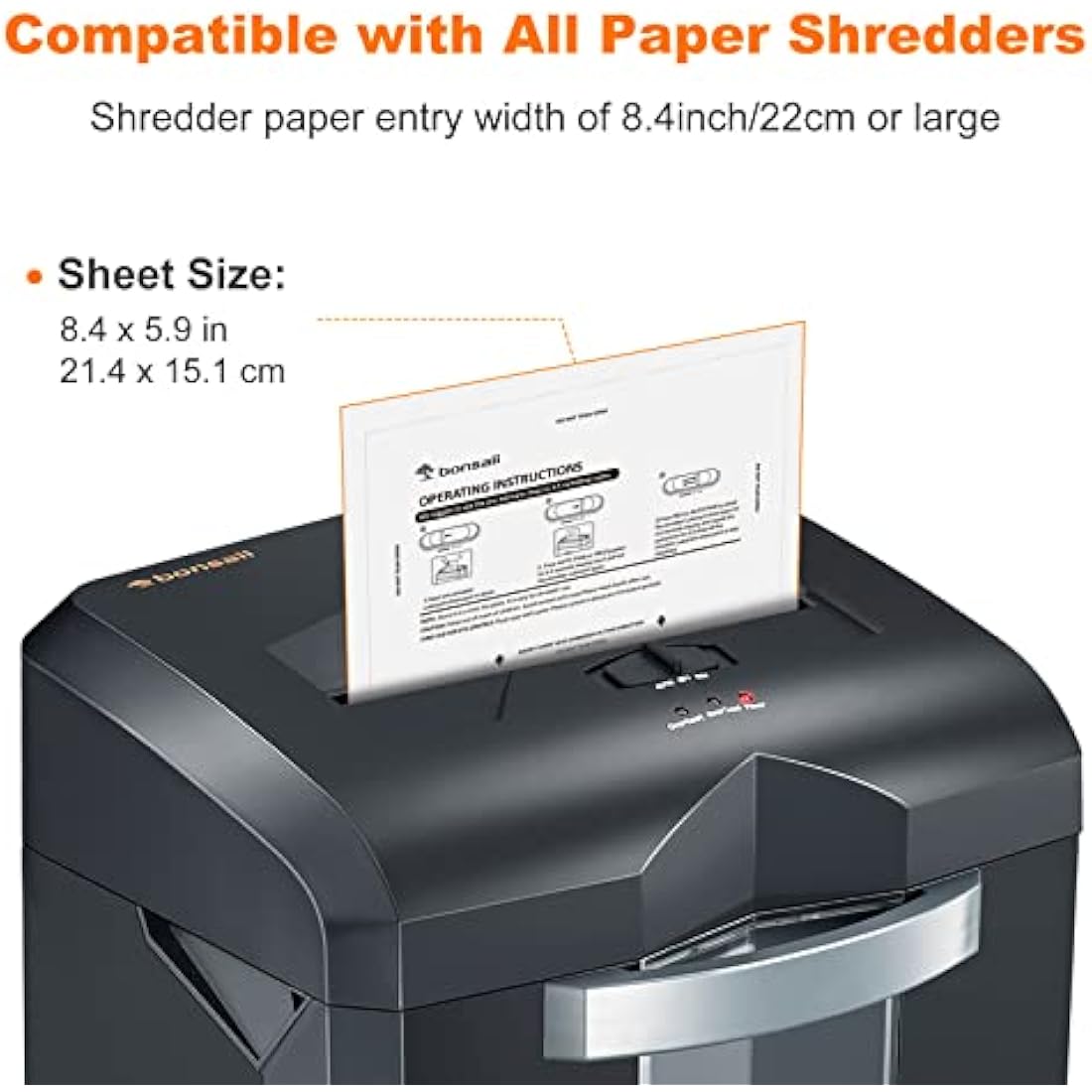 Bonsaii Paper Shredder Lubricant Sheets - Pack of 24
