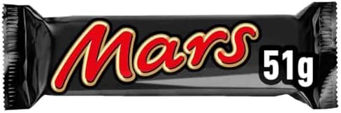 Mars Chocolate Bars, Caramel, Nougat & Milk Chocolate Bulk Box, 48 x 51g, Ideal for Gift, Snacks or Hamper