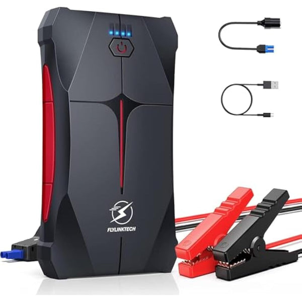 Car Jump Starter, FLYLINKTECH 4000A 12V Portable Car Battery Booster Jump Starter Power Pack (up to 9.0L Gas Or 8.5L Diesel Engine), Power Bank with LED Flashlight, IP67