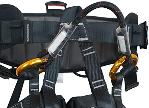SOB Safety Harness Half Body Safety Belt Adjustable Outdoor Mountain Climbing Belt for Rock, Tree, Fire Rescue, Rappelling, CE Certified