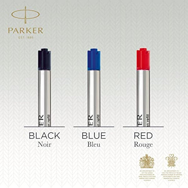 Parker Ballpoint Pen Refills | Medium Point | Blue QUINKflow Ink | 3 Count
