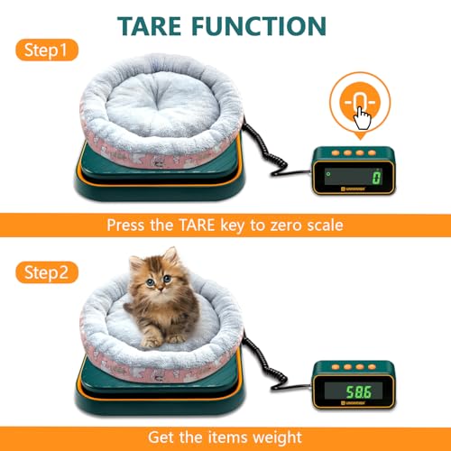 UNIWEIGH Digital Postal Scales for Packages,86lb/0.1oz Shipping Parcel Scale-Hold and Tare Function,Postage Scale,Mail Scale Fold up Holder,Package Scale,LCD Display,Includes Batteries & USB-C Cable