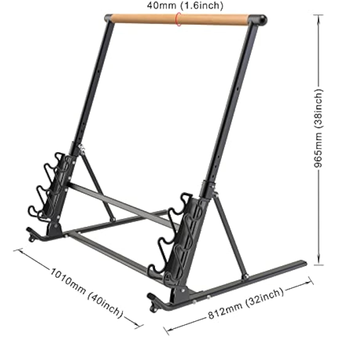 SELEWARE Home Ballet Barre System Portable Foldable Barre Bar Dance Bar for Home Workout Dance Equipment Height Adjustable Anti-Slip