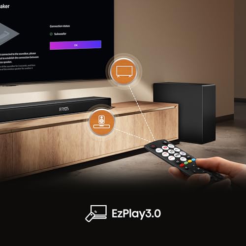 Hisense AX5125H 5.1.2 Channel 500W Dolby Atmos Soundbar with Wireless Subwoofer& Up Firing Speakers& Turly Wireless Rear Speakers