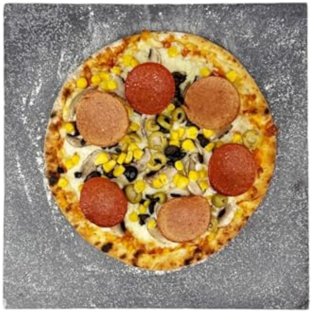 Baking Pizza Lava Stone. Bread Making 100% Natural Volcanic Square Serving Stone. Multi-Purpose Oven & BBQ, Grill. High Heat Retention. (30x30cm)
