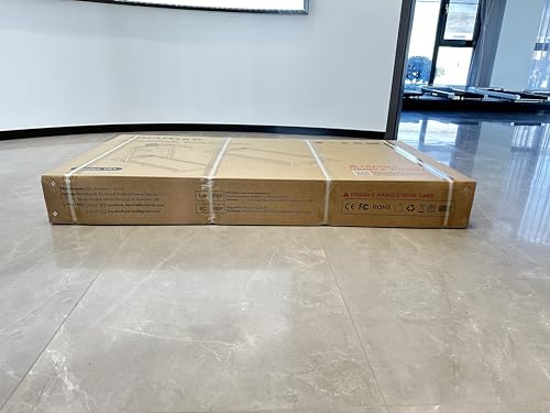 Folding Treadmill with 12% Incline, 4 in 1 Treadmills for Home/Office, Heart Rate, 16KM/H Portable Treadmill, 2.5HP Under Desk Walking Pad, Dual LED Screen, App, Bluetooth Speaker