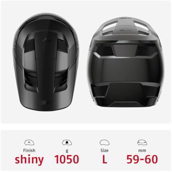 ABUS Downhill Bicycle Helmet HiDrop - Full-face Helmet with ABS Outer Shell for MTB Trails