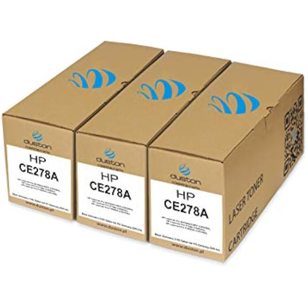duston 3x CE278A, 78A Black Toner compatible with HP Laserjet Pro M1536dnf MFP P1566 P1606dn