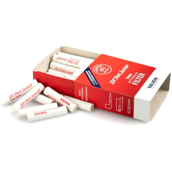 40 x 9mm Charcoal Pipe Filters Vauen dr. Perl Junior