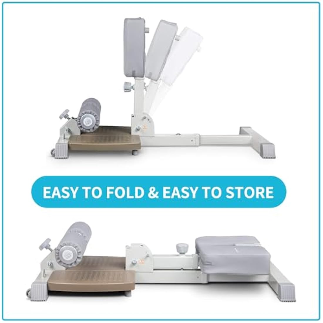 leikefitness Deluxe Multi-Function Deep Sissy Squat Bench Home Gym Workout Station Leg Exercise Machine