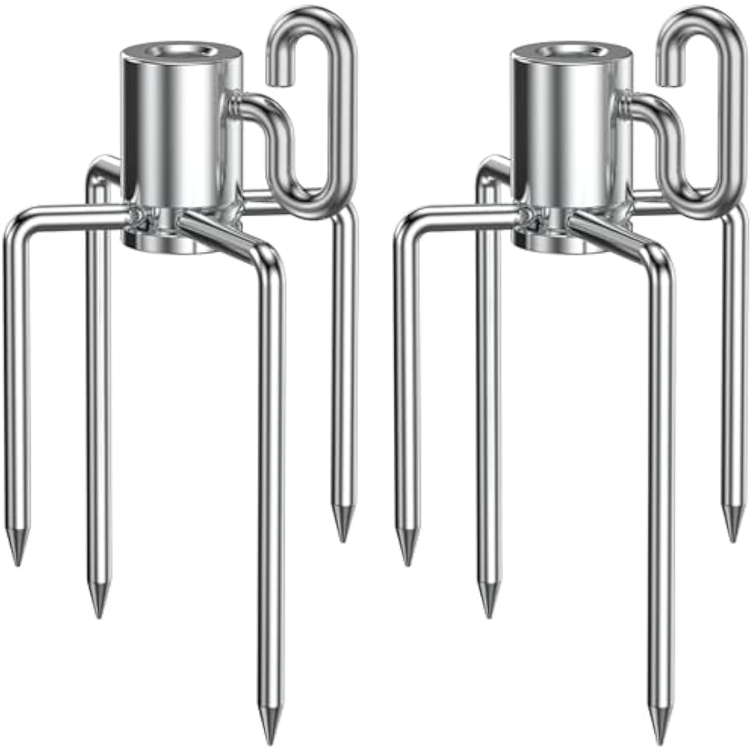 Onlyfire 6008 BBQ Roast Rotisserie Skewer Forks for 8x8 mm Square Spit Rods
