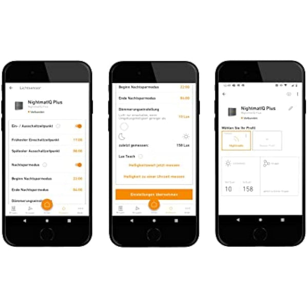 Steinel NightmatIQ Plus Twilight Sensor White, Smart Twilight Switch, 1000 W, Dusk to Dawn Timer, App Operated