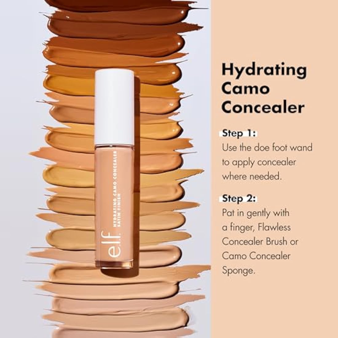 e.l.f Hydrating Satin Camo Concealer Tan Walnut