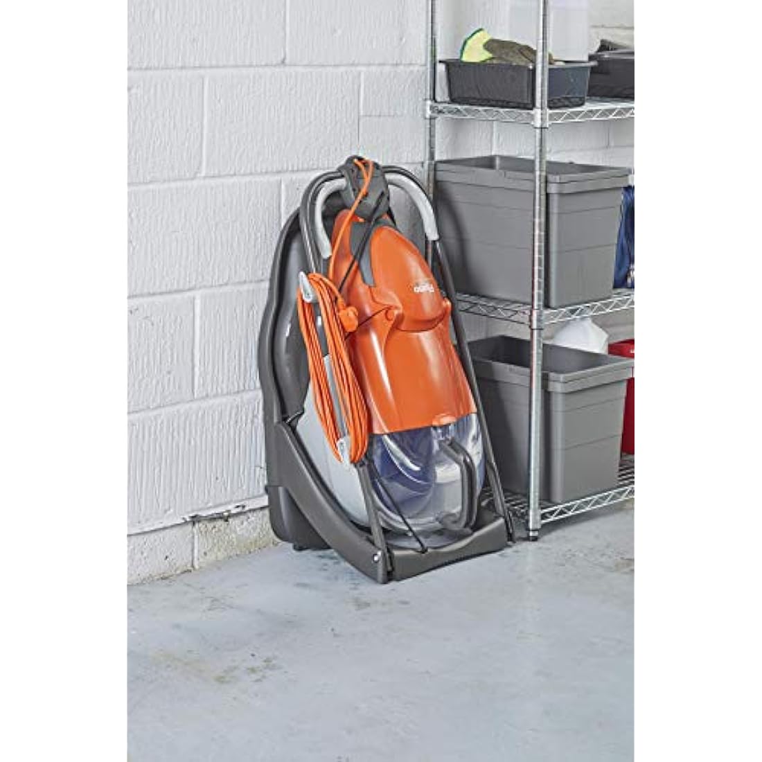 Flymo EasiGlide Plus 360V Hover Collect Lawn Mower - 2000W Motor, 36cm Cutting Width, 26 Litre Grass Box, Folds Flat, 10m Cable Length, Orange and Grey