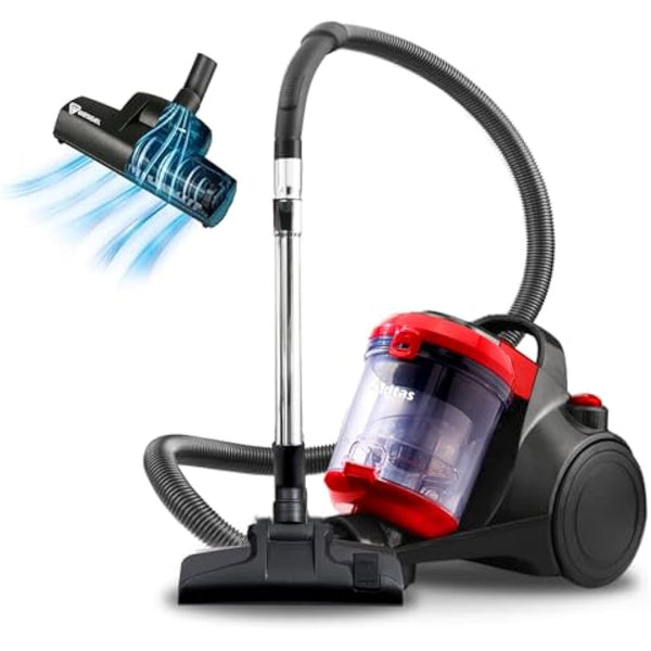 Akitas C10T Turbo Pet Hair Bagless Vacuum Cleaner Cylinder 850W Cat And Dog With German Wessel Werk Large 28cm Width Spinning Brush Head