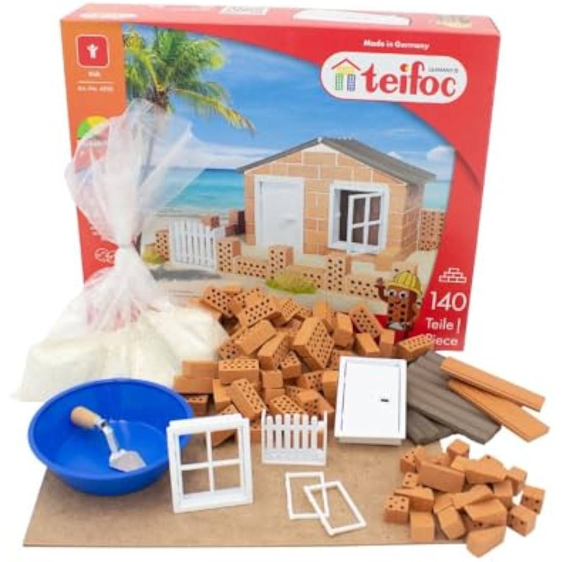 Teifoc 2042822 4500 - Beach House - Build with real Bricks & Cement