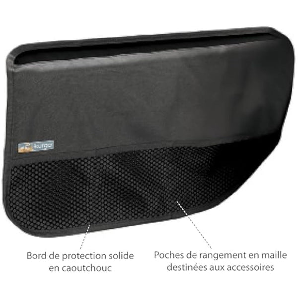 Kurgo Car Door Guard, Dog Car Door Protector, Easy Installation, Waterproof & Stain-Resistant, 2-Pack, Charcoal Grey