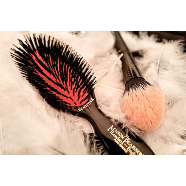 Mason Pearson SB4 Pure Bristle Pocket Sensitive Hair Brush - Dark Ruby