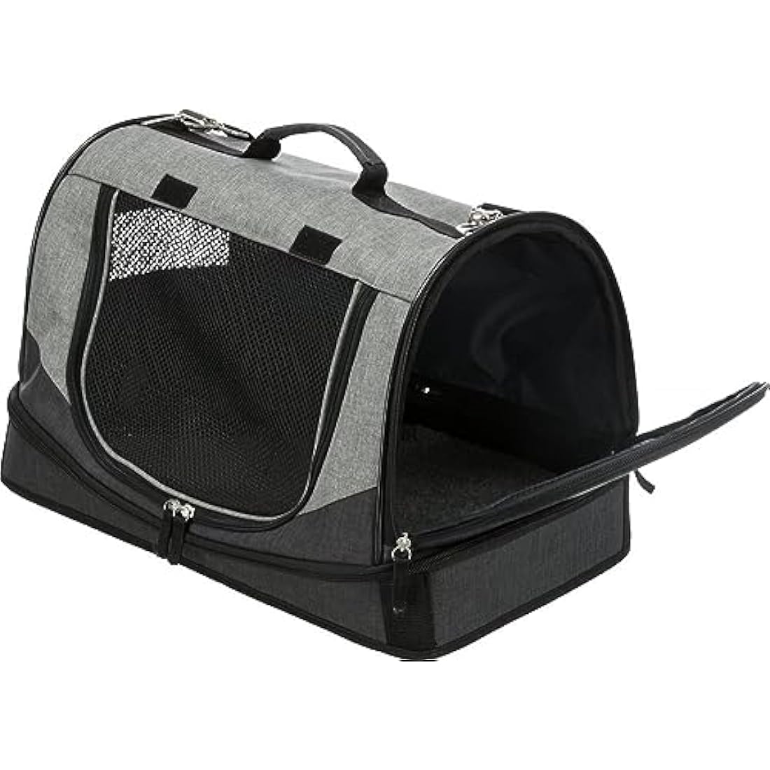 Trixie Tasche Holly, 30 × 30 × 50 cm, schwarz/grau