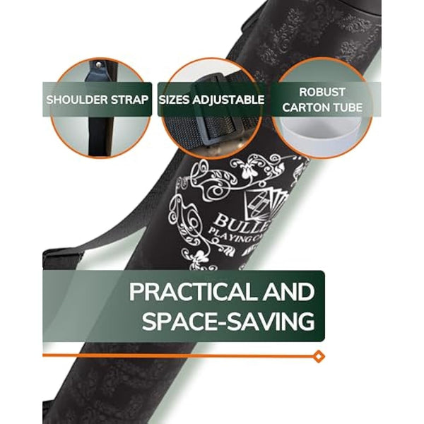 Bullets Playing Cards, Poker Mat, Paulie Design, Rectangular, Gold, 200 x 100 cm