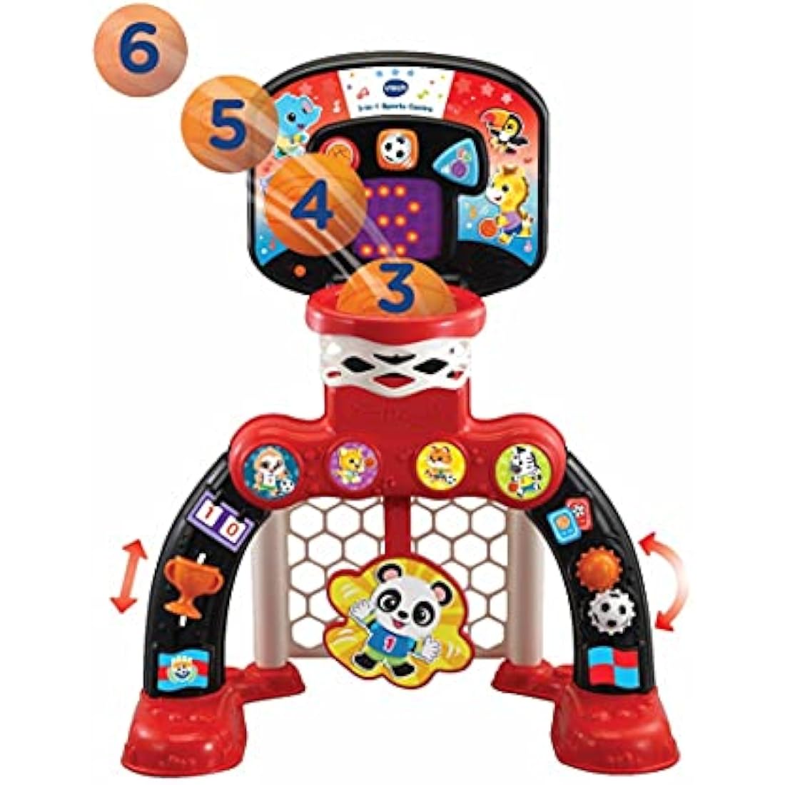 VTech 3-in-1 Sports Centre, Red/Black, 660 x 580 x 440 millimeters