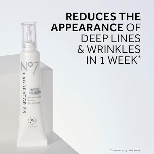 No7 LABORATORIES LINE CORRECTING Booster Serum LARGE 25ml New & Boxed
