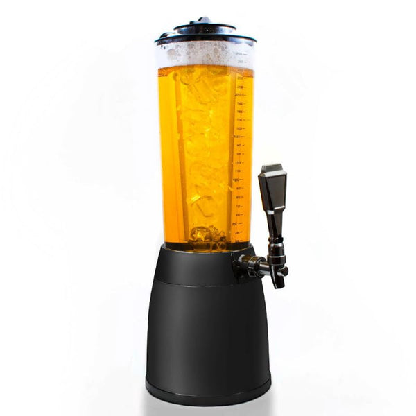 Beer-Tower XXL Drinks & Beverage Dispenser with Tap 4.0 litres with Ice Cooler - Beer Column from Bavaria