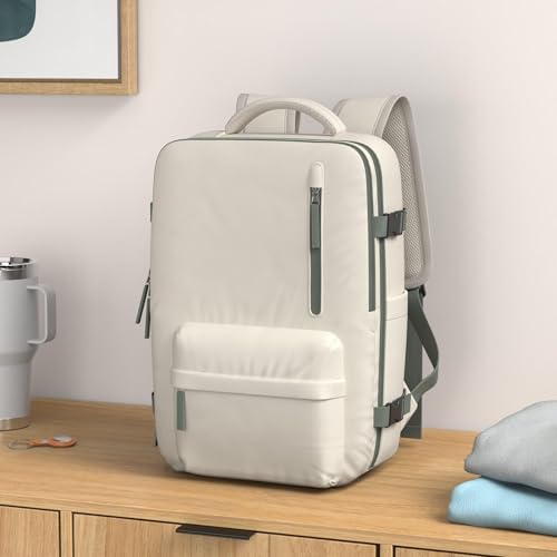 VGCUB Arge Travel Backpack, Unisex Airline Approved Gym Backpack with Laptop Compartment, 40L, Nylon, Water Resistant, Solid Black