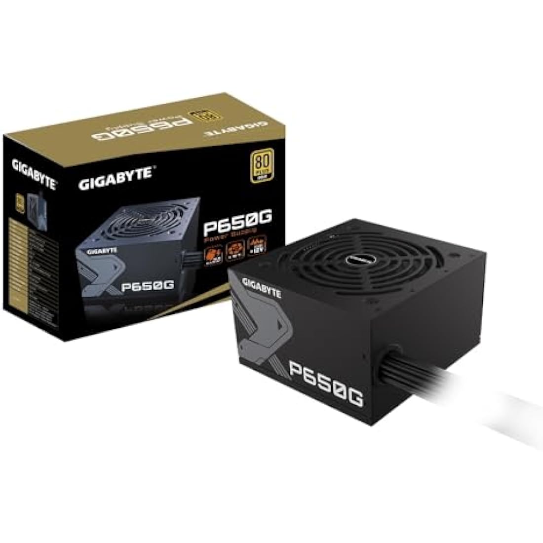 GIGABYTE GP-P650G power supply unit 650 W 20+4 pin ATX ATX Black