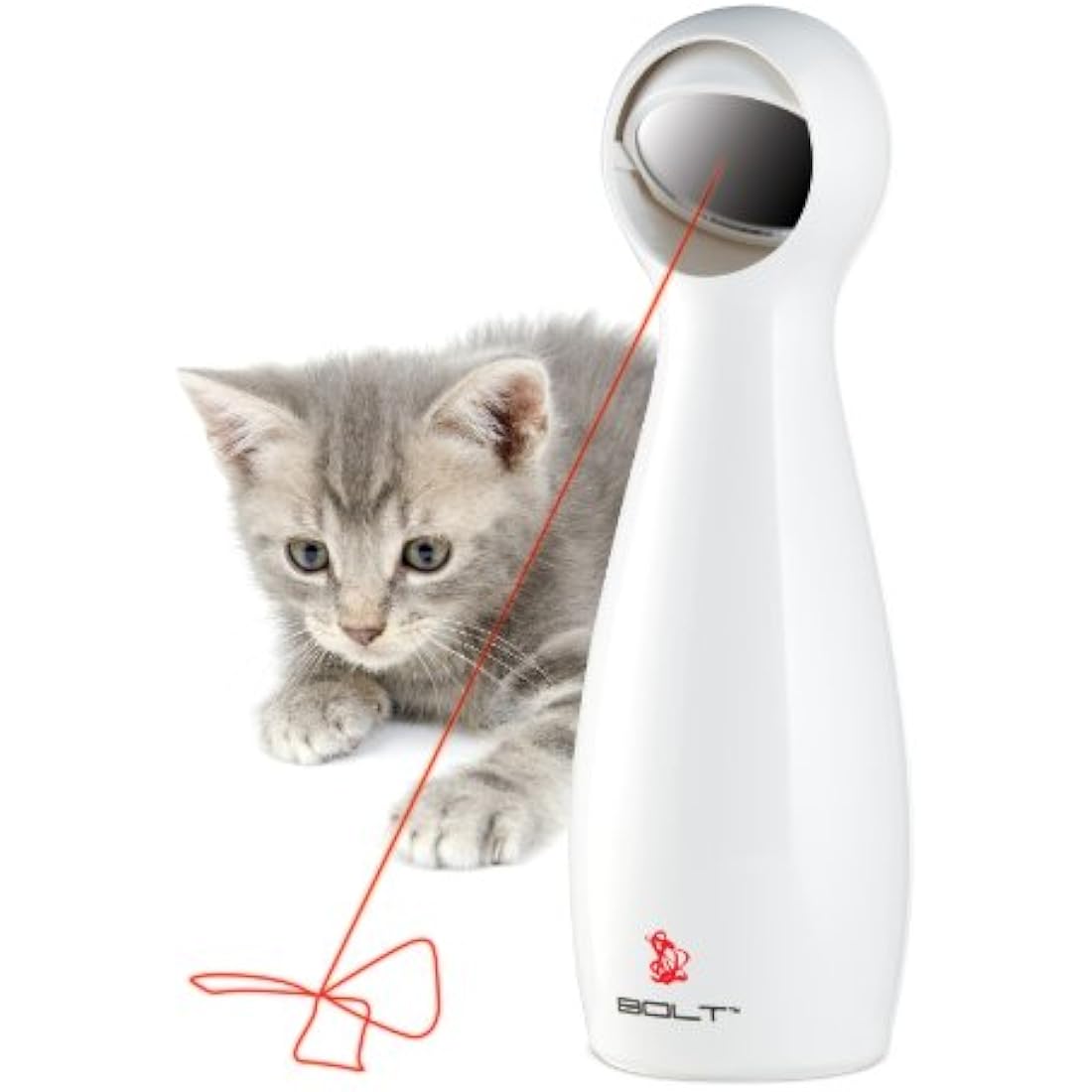 PetSafe FroliCat Stimulating Exercise Laser Cat Toy, Adjustable, clear