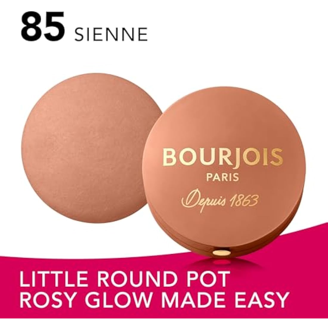 Bourjois Little Round Pot Blusher 85 Sienne, 2.5g