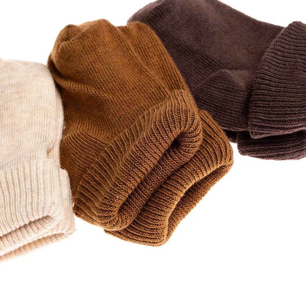 HelloBaby Unisex Pack of 3 Socks - Beige