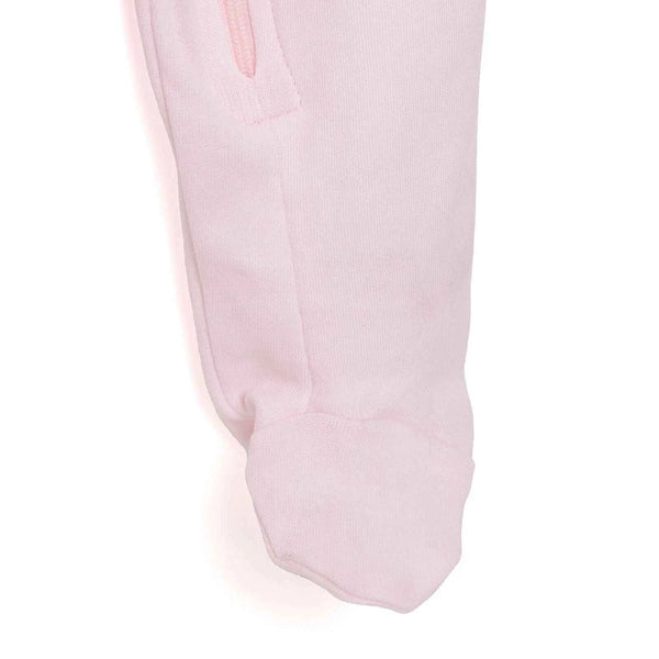 HelloBaby Newborn Girl Footed Jumpsuit - Ecru