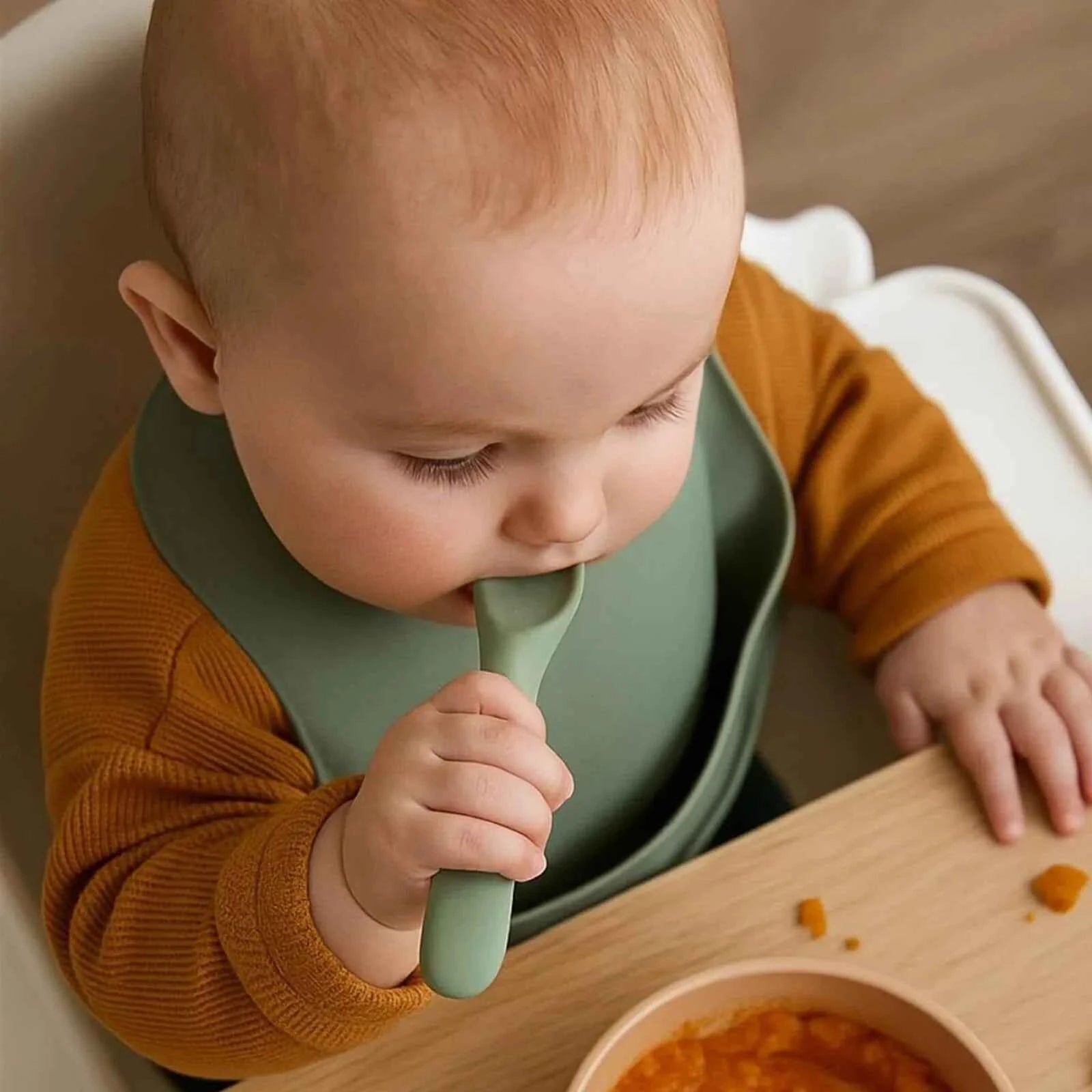 Vital Baby Nourish Mess Catcher - Natural Stone