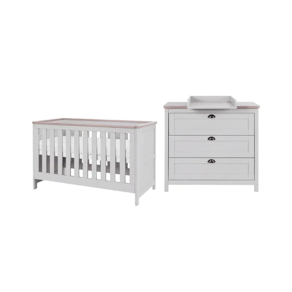 Tutti Bambini Verona 2 pcs Room Set - Dove Grey/Oak