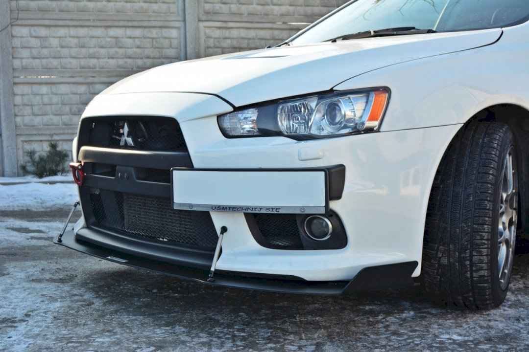 Maxton Design - FRONT RACING SPLITTER V.1 MITSUBISHI LANCER EVO X (2007-2015)