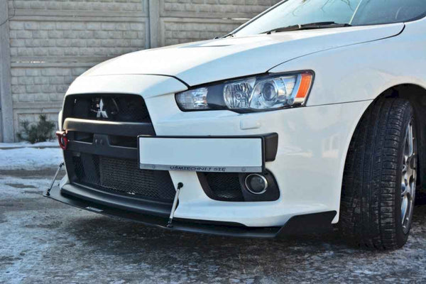 Maxton Design - FRONT RACING SPLITTER V.1 MITSUBISHI LANCER EVO X (2007-2015)