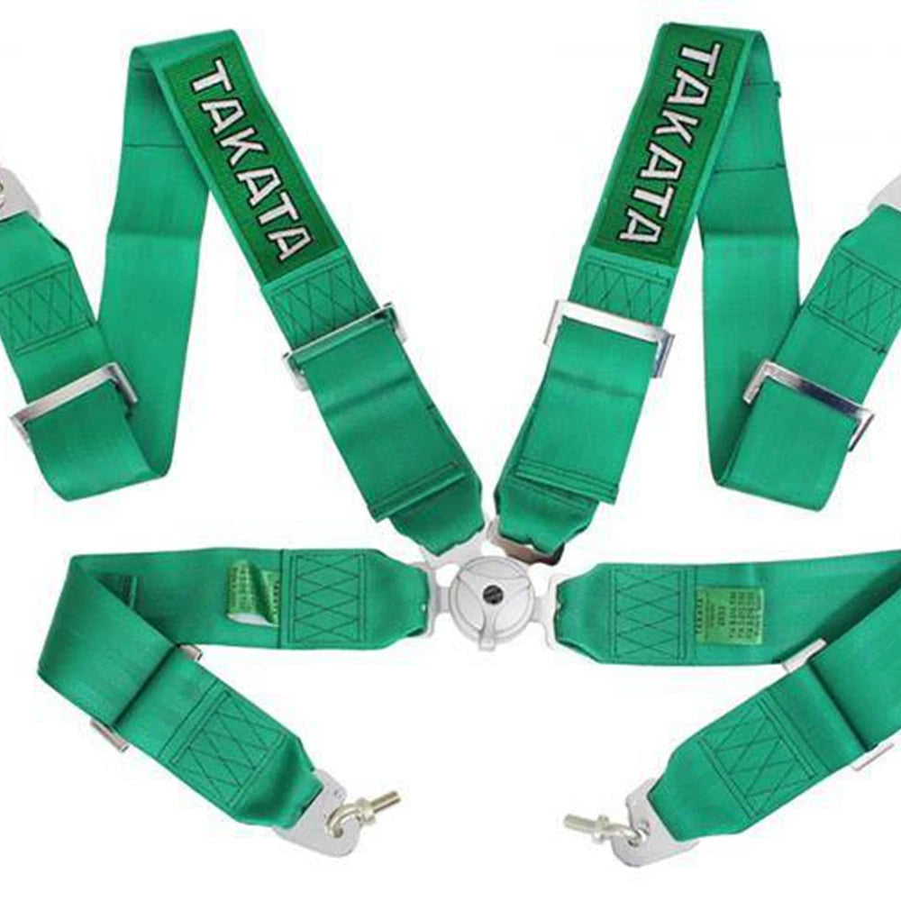 JDM TA Sabelt 3Inch Universal 4 Point Mounting Racing Sabelt Seat Belt Safety Harness High Grade Strap Nylon Belts For VW Toyota