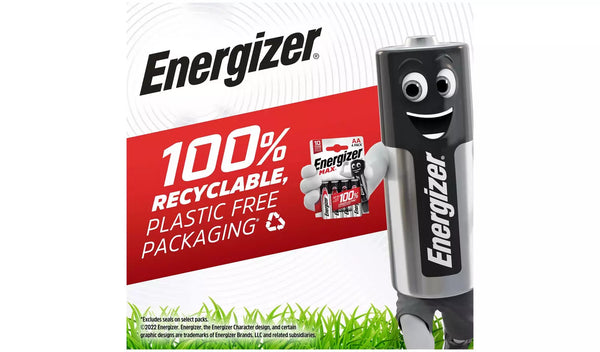 Energizer Max AA LR6 Alkaline Power Batteries 10 Pack
