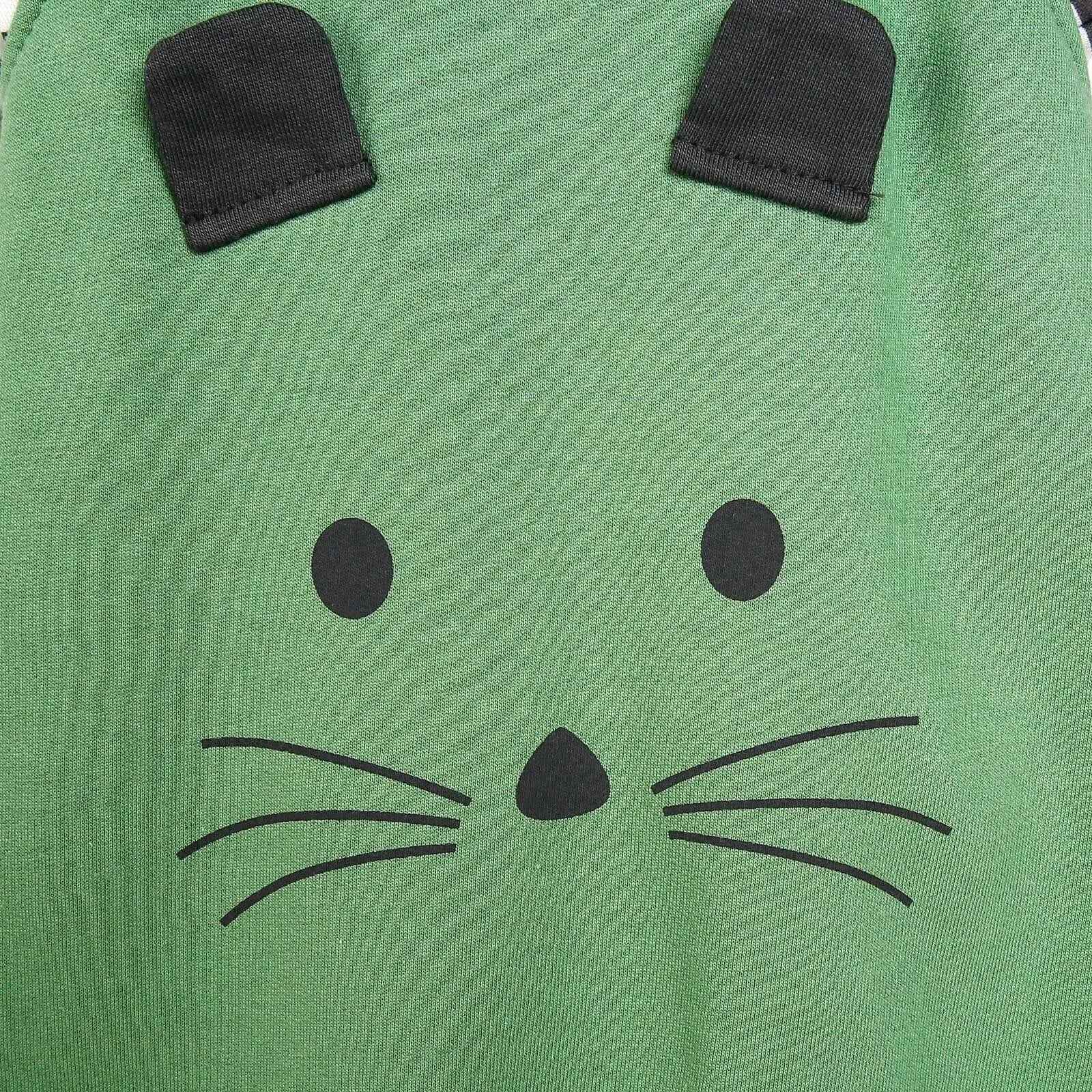 Bebbek Newborn Animals Holiday Overall - Green